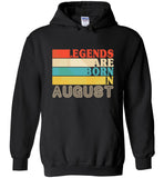Legends are born in August vintage T-shirt, birthday's gift tee