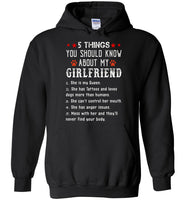 5 things you should know my girlfriend Queen, Tattoos, loves dogs gift T shirt