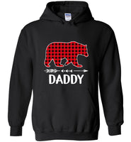 Daddy Red Plaid Bear Matching Buffalo Family Pajama Dad Father's Gift T Shirt