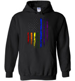 LGBT America flag, bisexual, transgender, gay, lesbian rainbow pride shirt