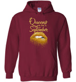 Queens are born in September birthday gift tee shirt hoodie