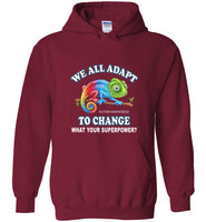 Gecko We All Adapt To Change What Your Superpower Autism Awareness Tee Shirt