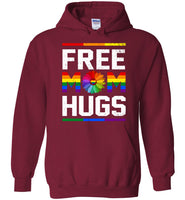 LGBT Free Mom Hugs Colorful Sunflower Rainbow Pride Tee Shirt