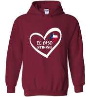 El Paso Strong Heart Texas Flag Tee Shirt