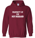 Property of my hot husband tee shirt hoodie