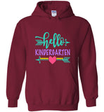 Hello kindergarten first day back to school tee shirt hoodie