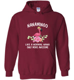 Nanamingo like a normal nana but more awesome flamingo mother's day gift tee shirts