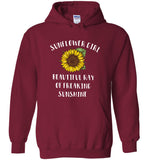Sunflower girl beautiful ray of freaking sunshine tee shirt hoodie