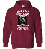 Walk Away I Am A Grumpy Old Man Born In March Have Anger Issues Dislike Stupid People Tee Shirt