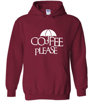 Coffee please umbrella tee shirt hoodie