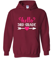 Hello 3rd grade back to school tee shirt hoodies