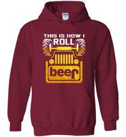 Jeep this is how I roll beer lover tee shirt