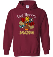 One Thankful Turkey Mom Thanksgiving Leopard T Shirt