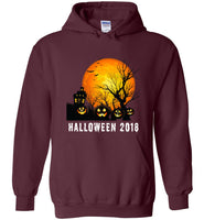 Witch pumpkin broom bat halloween t shirt gift