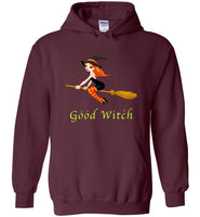 Halloween good witch broom hat t shirt