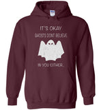 Ghosts don't believe in you either halloween t shirt