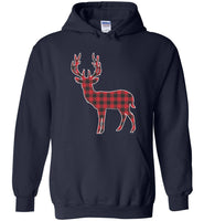 Red Plaid Deer Matching Buffalo Family Pajama T Shirt