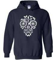 Bicycle Cycling Sugar Skull Tee Shirt Hoodie