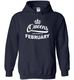 Queens are born in February, birthday gift T shirt