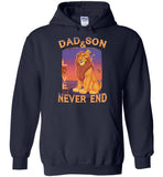 Dad and son love never end T shirt, father's day gift tee
