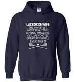 Lacrosse Mom The Sweetest Most Beautiful Loving Amazing Evil Psychotic Creature You'll Ever Meet Tee Shirt
