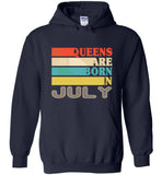 Queens are born in July vintage T shirt, birthday's gift tee for women