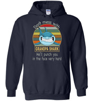 Don't mess with grandpa shark, punch you in your face T-shirt, tee gift