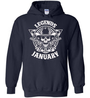 Legends are born in January, birthday's gift tee shirt