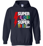 Super teacher by day super tired by night T-shirt, gift tee for teacher