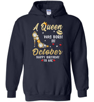 A Queen was born in October T shirt, birthday's gift shirt