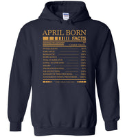 April born facts servings per container, born in April, birthday gift T-shirt