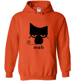 Meh Black Cat Funny Halloween Gift Tee Shirt Hoodie