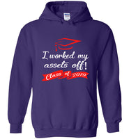 I worked my assets off class of 2019 tee shirt hoodie