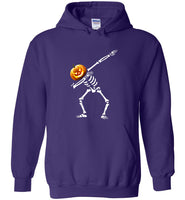 Dabbing pumpkin skeleton halloween t shirt gift