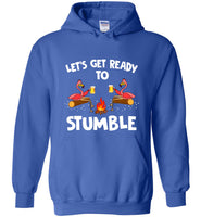 Let's get ready to stumble flamingo drink beer camping tee shirts