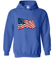 Betsy Waving Ross Tee Shirt Flag Hoodie