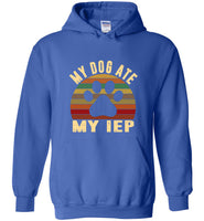 My Dog Ate My IEP Vintage Retro Tee Shirt Hoodie