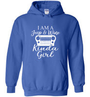 I am a jeep and wine kinda girl tee shirt hoodie