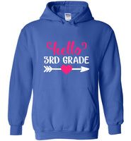 Hello 3rd grade back to school tee shirt hoodies