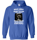 Walk Away I Am A Grumpy Old Man Born In March Have Anger Issues Dislike Stupid People Tee Shirt