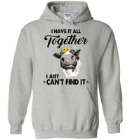 Cow floral I have it all together I just can't find it t shirt
