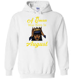 A black queen was born in august birthday tee shirt hoodie