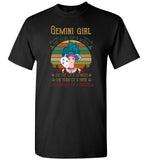Gemini girl the soul of a witch fire lioness heart hippie mouth sailor vintage T shirt