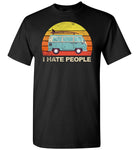 Funny camping tee shirt, Car camping I hate people T-shirt