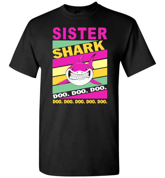 Vintage sister shark doo doo doo shirt, gift tee for sister