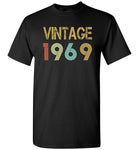 Vintage 1969 T-shirt, 50 birthday gift tee