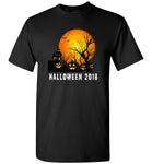 Witch pumpkin broom bat halloween t shirt gift