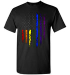 LGBT America flag, bisexual, transgender, gay, lesbian rainbow pride shirt