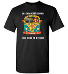 Elehant Hippie car on a dark desert highway cool wind in my hair T-shirt