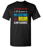 A lot of names in mylife but mom is my favorite T shirt, mother's day gift tee